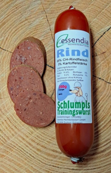 Schlumpis Trainingswurst Rind 250g Essendia