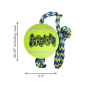 Preview: KONG SqueakAir Ball with Rope M