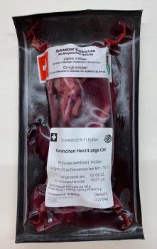 Kaninchen Herz&Lunge IP-Suisse 250g