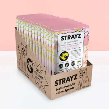 Strayz BIO Katzenfutter Ente & Süsskartoffel 14x 85g