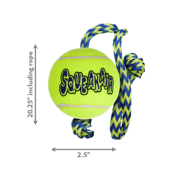 KONG SqueakAir Ball with Rope M