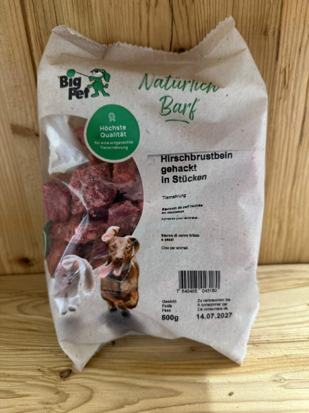 Hirschbrustbein gehackt lose 500g
