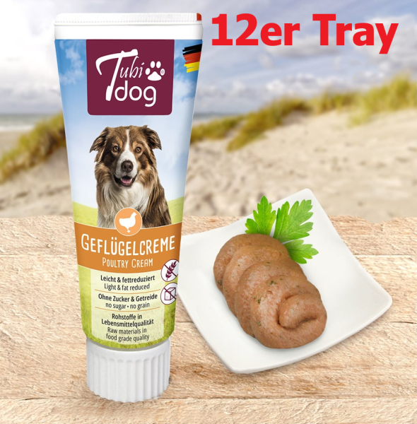 Tubi Dog Delikatess Geflügelcreme 12x 75g