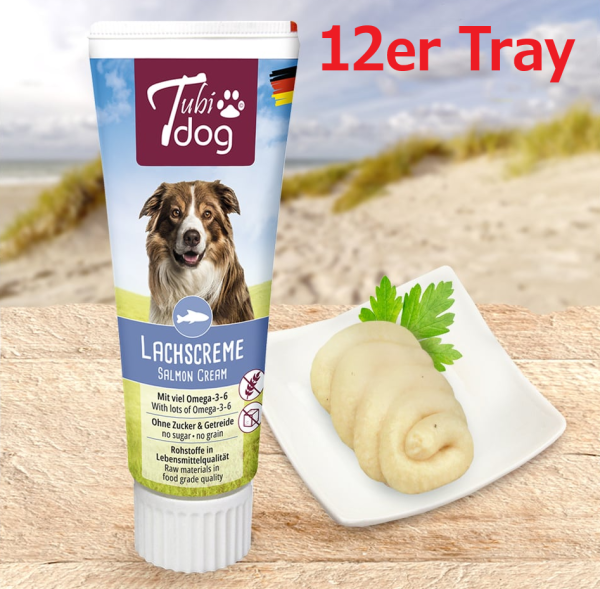 Tubi Dog Delikatess Lachscreme 12x 75g