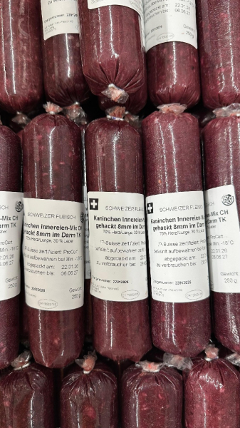 Kaninchen Innereien Mix IP-Suisse 250g